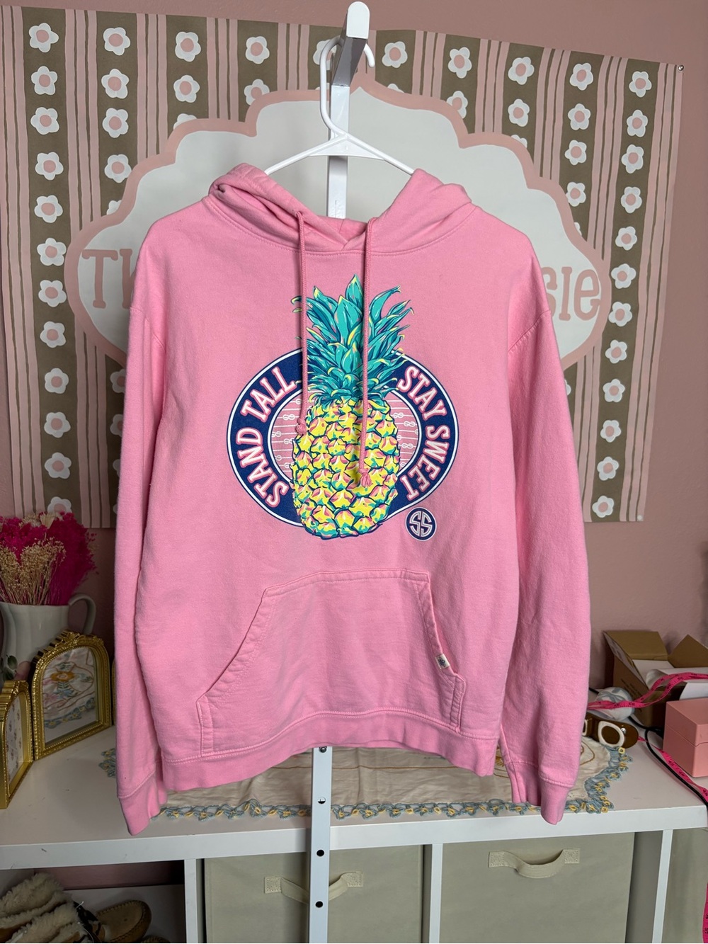Pink Pineapple Simply southern Graphic Hoodie - Stay Sweet